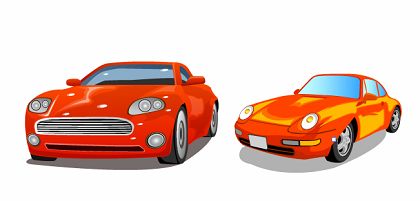 free vector Free Two Cars Vector